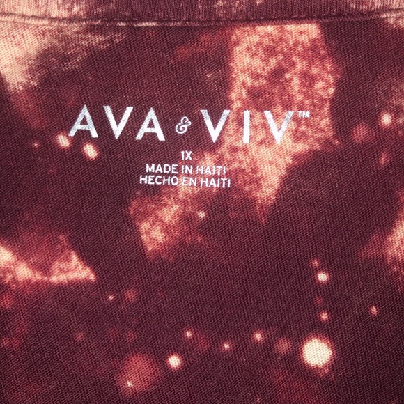 Hand made, custom reverse tie dye tee. - Picture 3 of 3